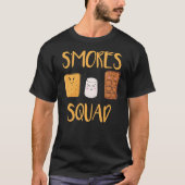 S'mores Squad Marshmallow Camping Campfire Smores T-shirt (Voorkant)