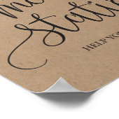 S'mores Station Favor Party Signage Poster (Hoek)