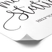 S'mores Station Favor Party Signage Poster (Hoek)