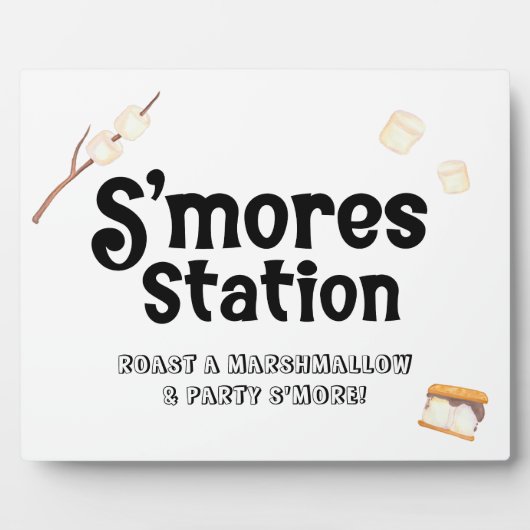 S'mores Stationsbord Fotoplaat (Voorkant)