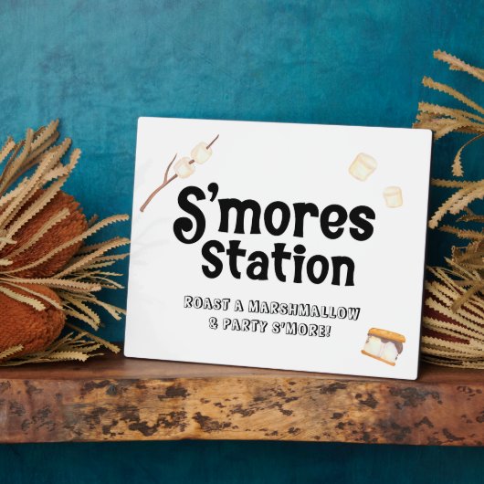 S'mores Stationsbord Fotoplaat (Zijkant)