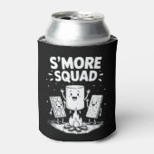 S'mores-team Camping Kampeer vuur Cute Marshmallow Blikjeskoeler (Blikje Voorkant)
