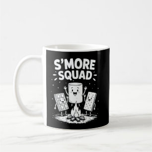 S'mores-team Camping Kampeer vuur Cute Marshmallow Koffiemok