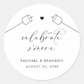 S'mores Trouwfeest Favor Kit Sticker Labels (Voorkant)