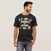 S'Mores Van Jezus Kampvuur Jezus Camping Smores T-shirt (Voorkant volledig)
