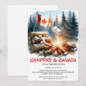 S'mores, Verhalen & Sterren | Canada Dag Kampvuur  Kaart (Voorkant / Achterkant)