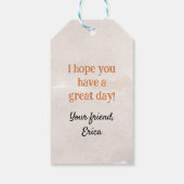 S'mores verjaardagsfeestje cadeaulabel (Achterkant)