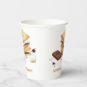 S'mores verjaardagsfeestje papieren bekers (Rechts)