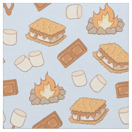 S'mores Vintage Camping Marshmallow Kampvuur Kampe Stof