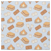 S'mores Vintage Camping Marshmallow Kampvuur Kampe Stof (Swatch)