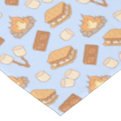 S'mores Vintage Camping Marshmallow Kampvuur Kampe Tafelkleed (Gekanteld)
