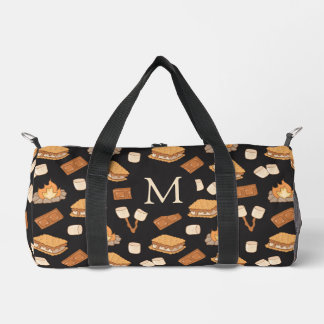 S'mores Vintage Kampeer Kampvuur Monogram Plunjezak