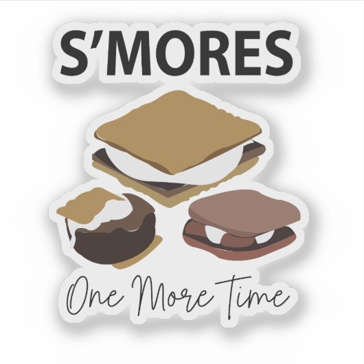 Smores'mores Dessert Nog een keer Smore Sticker (Voorkant)