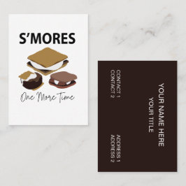 Smores'mores Dessert Nog een keer Smore Visitekaartje