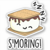 Smoring Grappige Smore Puns Sticker (Voorkant)
