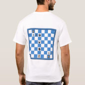Smothered Mate Chess Puzzle T-shirt (Achterkant)