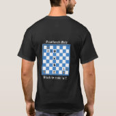 Smothered Mate Chess Puzzle T-shirt (Achterkant)