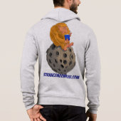 SMP LLC bigfoot op de maan hoodie (Achterkant)