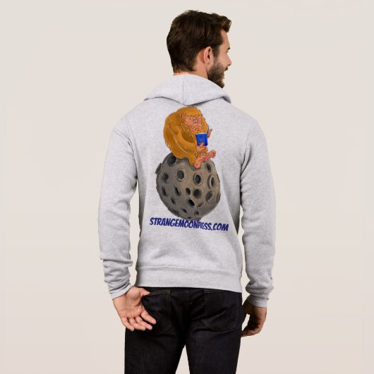 SMP LLC bigfoot op de maan hoodie (Achterkant volledig)