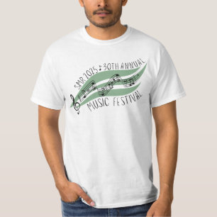 SMR 30e jaarlijkse muziekfestival T-shirt