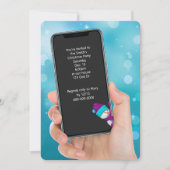 Sms-bericht tijdens kerstfeest kaart (Voorkant)