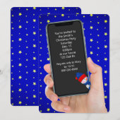 SMS-bericht voor kerstfeestdagen Kaart (Voorkant / Achterkant)