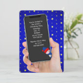 SMS-bericht voor kerstfeestdagen Kaart (Staand voorkant)