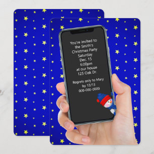 SMS-bericht voor kerstfeestdagen Kaart