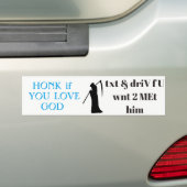 sms bumpersticker (Op auto)
