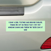 Sms-bumpersticker Bumpersticker (Op auto)