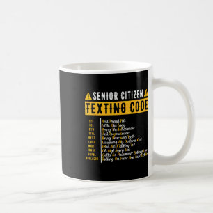 Sms-code voor senioren  opa cadeau koffiemok