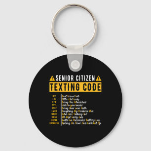 Sms-code voor senioren opa cadeau sleutelhanger
