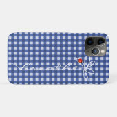 sms ' en met damestriem op gingham Case-Mate iPhone case (Achterkant (horizontaal))