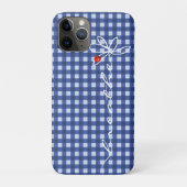 sms ' en met damestriem op gingham Case-Mate iPhone case (Achterkant)