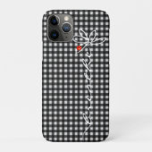 sms ' en met damestriem op gingham Case-Mate iPhone case (Achterkant)