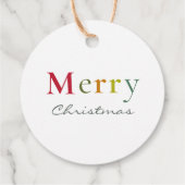 Sms-familie met fijne kerst bedankjes labels (Achterkant)