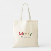 Sms-familie met fijne kerst tote bag (Achterkant)