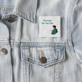 Sms Je Tweeling Vierkante Button 5,1 Cm
