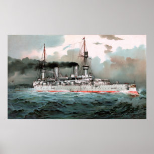 SMS Kaiser Wilhelm II 52,5"x32" Poster