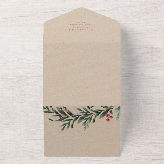 sms - kerstvakantie all in one uitnodiging (Buitenkant)