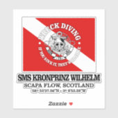 SMS Kronprinz Wilhelm (beste wrakken) Sticker (Vel)