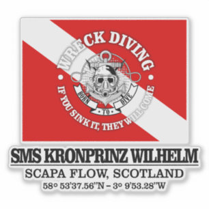 SMS Kronprinz Wilhelm (beste wrakken) Sticker