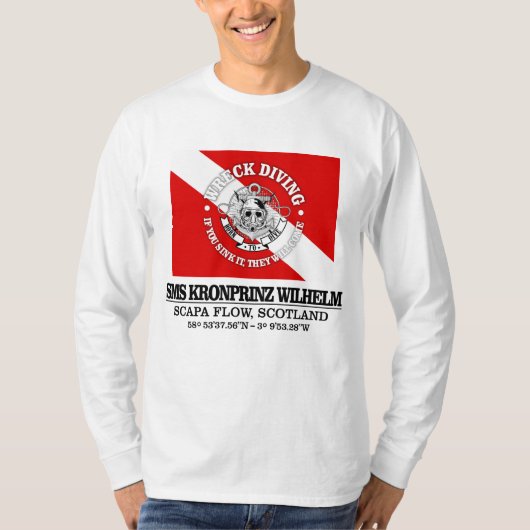 SMS Kronprinz Wilhelm (beste wrakken) T-shirt (Voorkant)