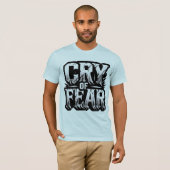 sms met de kreet van de angst t-shirt (Voorkant volledig)