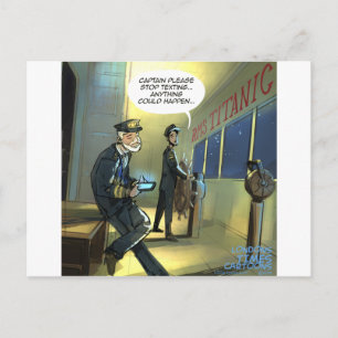 Sms niet en Titanic Grappig Briefkaart