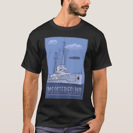 SMS Ostfriesland diagram T-shirt (Voorkant)