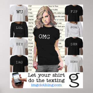 Sms-Poster van mijn G Clothing Poster