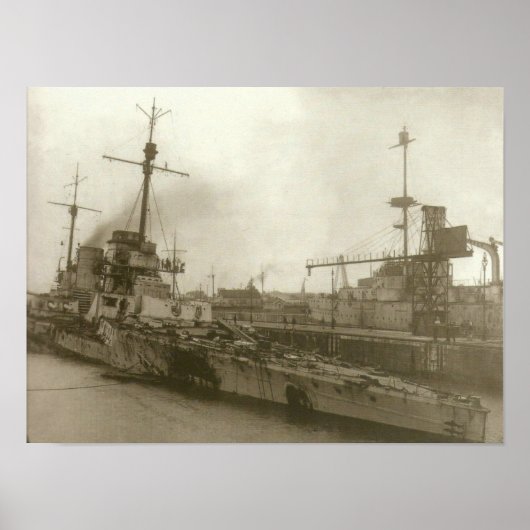 SMS Seydlitz After Jutland Poster (Voorkant)