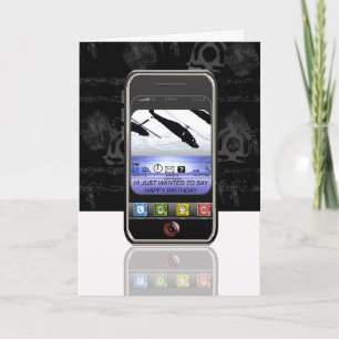 SMS van mobiele telefoon Happy Birthday Kaart