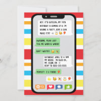 Sms-wedstrijd uitnodiging van de Birthday, Teenage